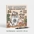 Couverture du carnet Cat Moments, format carré 20 × 20 cm