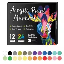 Coffret OPALINE 24 couleurs · 12 feutres