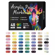 Coffret OPALINE 96 couleurs · 48 feutres