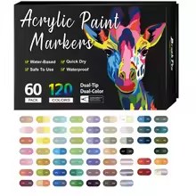 Coffret OPALINE 120 couleurs · 60 feutres