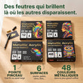 NACRE — les quatre coffrets de feutres acryliques métalliques, de 12 à 48 couleurs