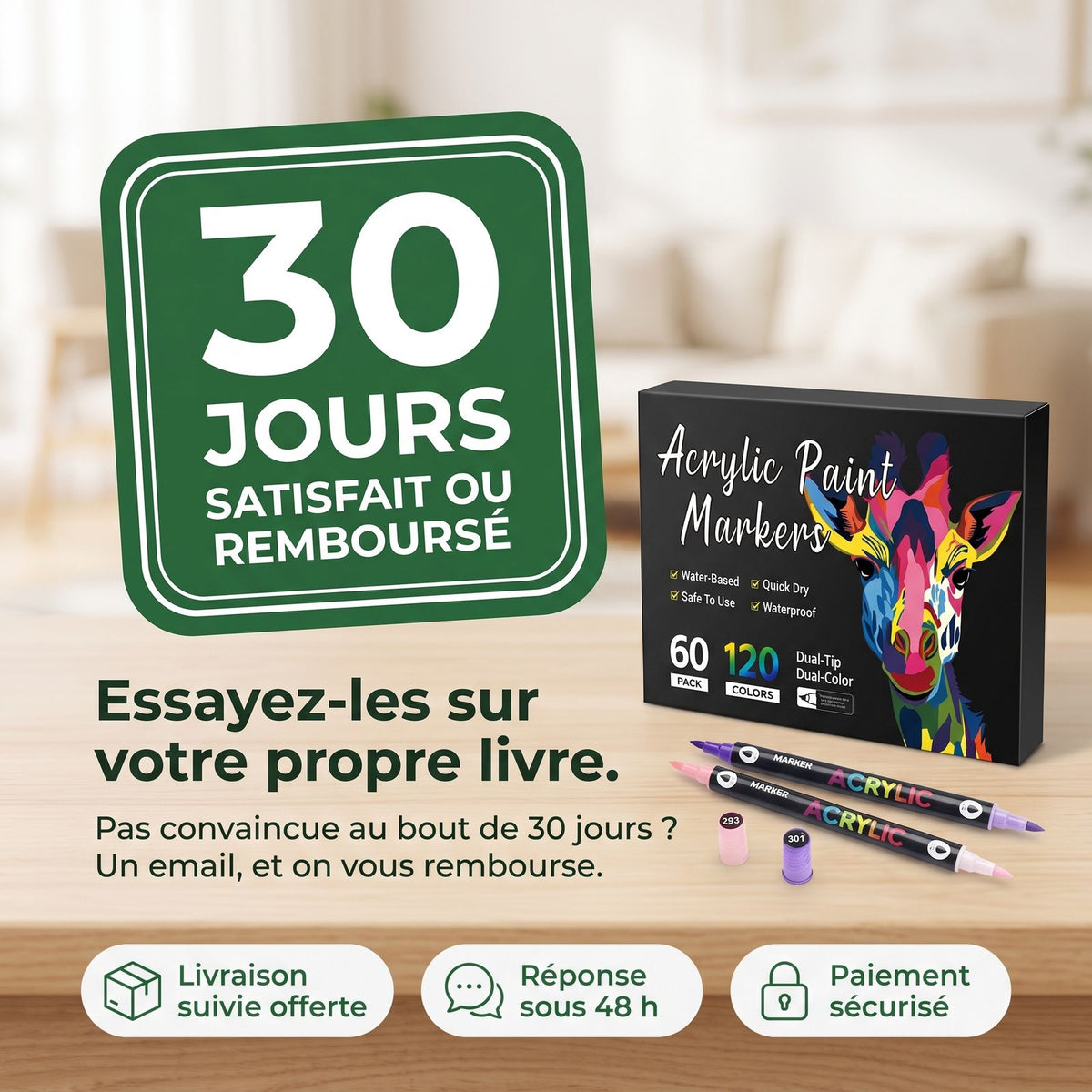 30 jours satisfait ou remboursé