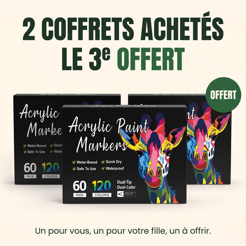 2 coffrets achetés, le 3e offert